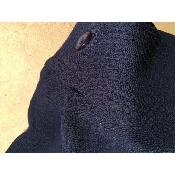 NEW YORK & COMPANY Pre-owned 100% Polyester Shirt/Jacket, NAVY BLUE*, Size Large - Picture 8 of 9